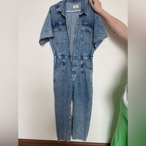 • Free People Denim Jumpsuit •